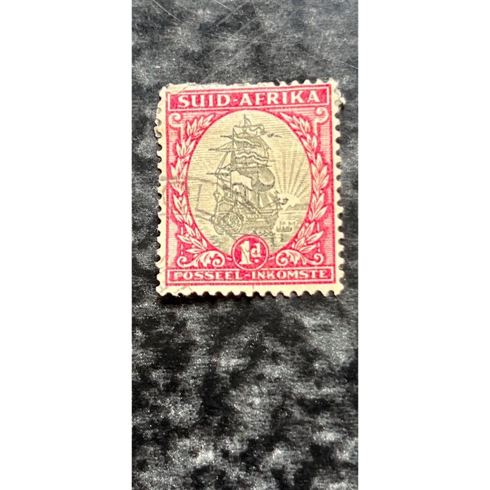 Vintage Union of South Africa 1d Stamp George V 1926-1943 Rare Postage Stamp